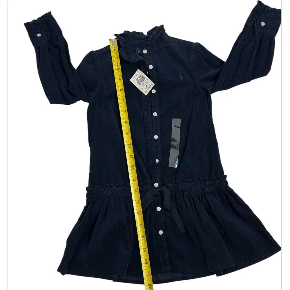 RALPH LAUREN Drop Waist‎ Corduroy Dress, SIZE 3T
